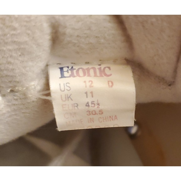 Vintage Etonic Trans Am Trainer Bowling Shoes Men's Size 12 White - Picture 9 of 12